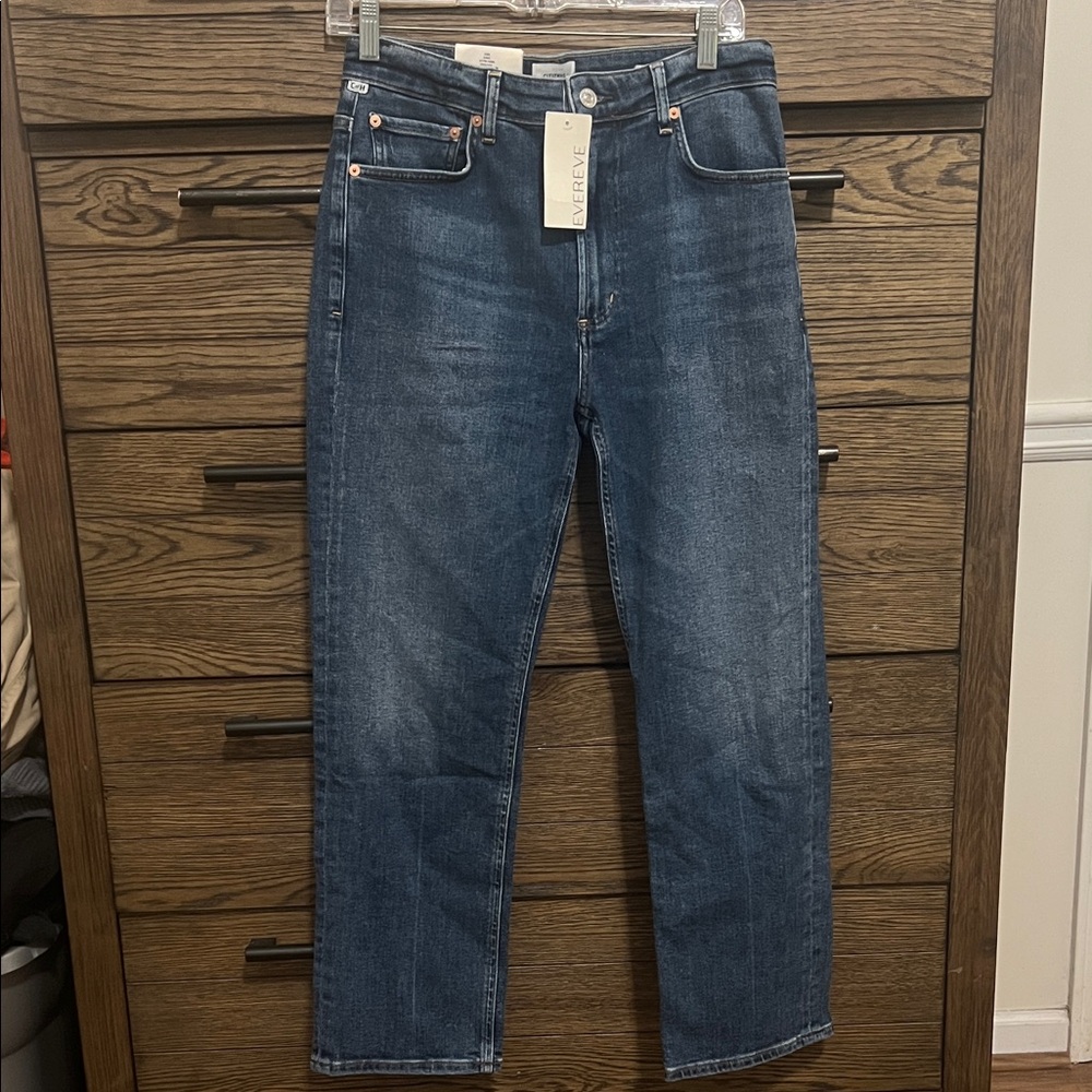 NWT Citizens of Humanity Zurie Straight Blue Jeans Size 28